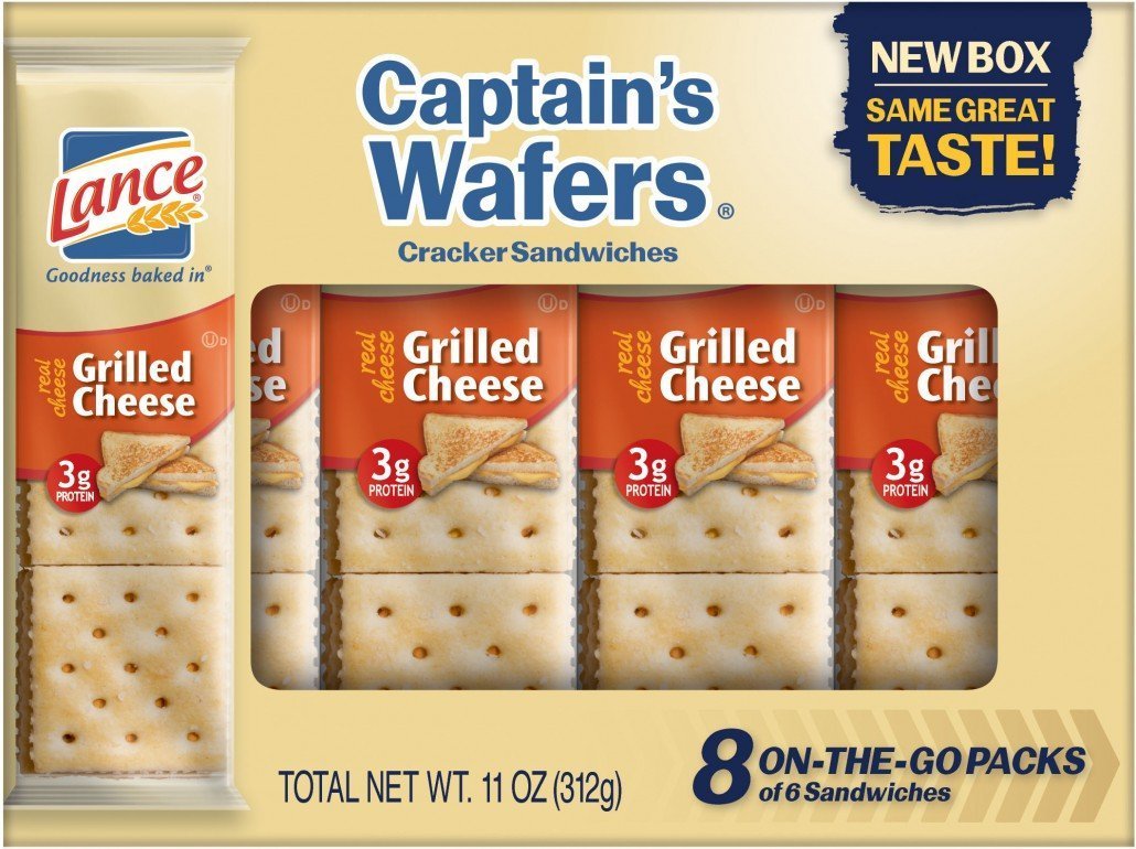 Product image of Lance Captains Wafers Crackers Grilled Cheese 11 oz 8 ct 11 oz Pack of 3